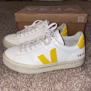 Women's Yellow Veja Campo Sneakers